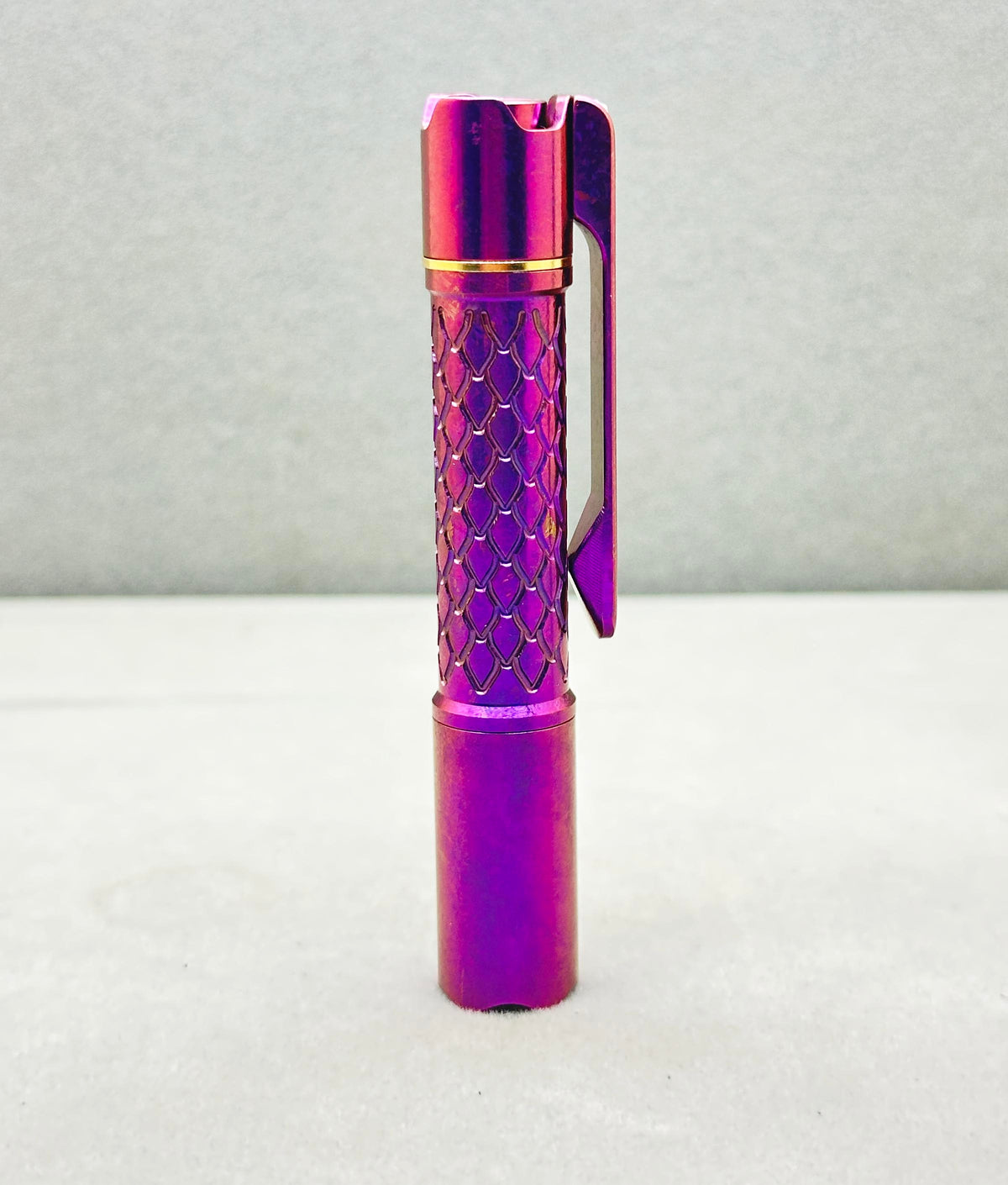 Edoluc 10440/AAA Loong-01 Crystal Titanium EDC Flashlight with Type C Battery