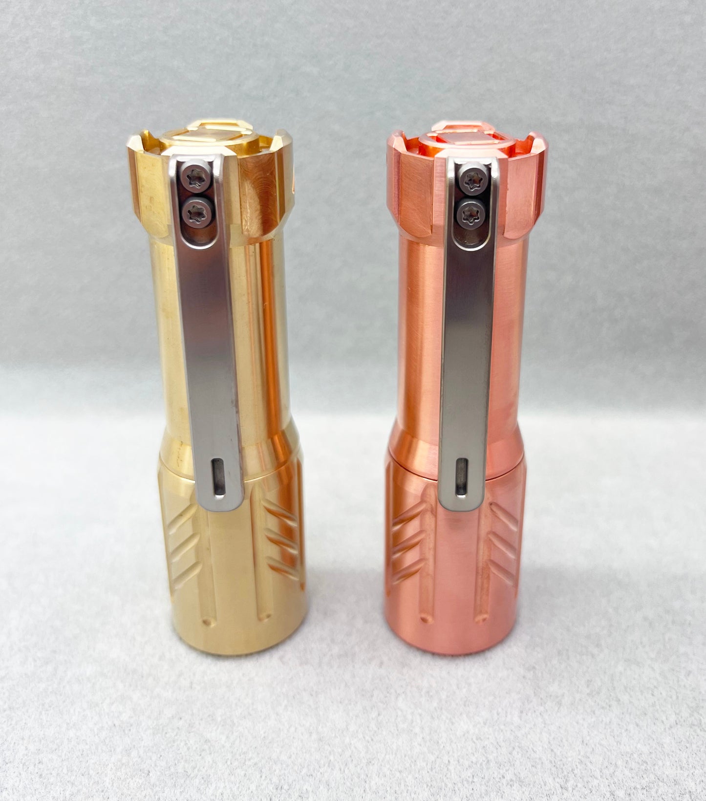 Glow Arrow 18350 Flashlight Brass/Copper With Type-C Battery