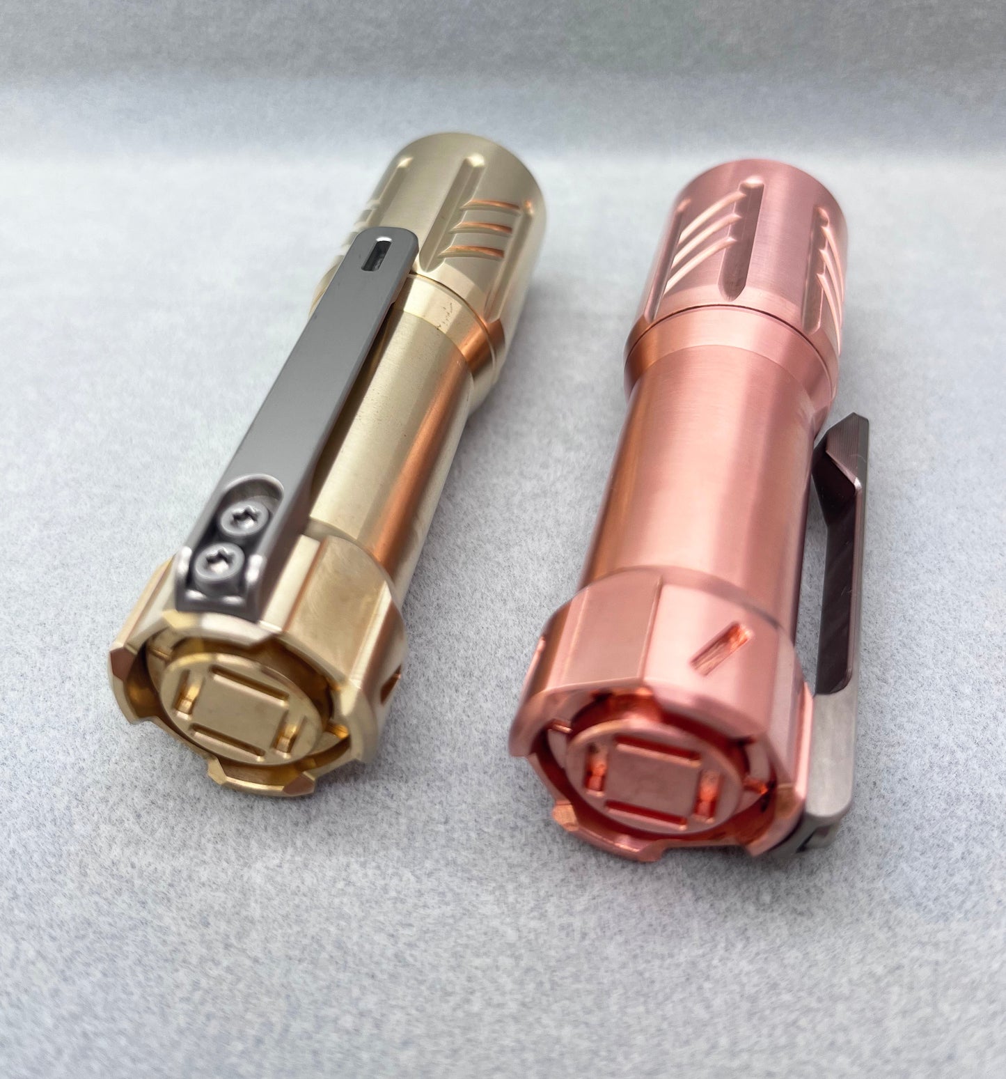 Glow Arrow 18350 Flashlight Brass/Copper With Type-C Battery