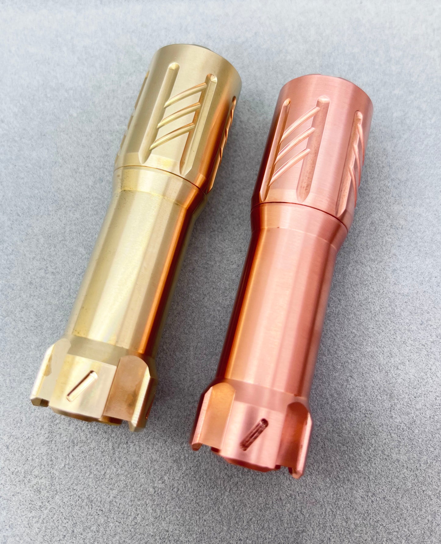 Glow Arrow 18350 Flashlight Brass/Copper With Type-C Battery