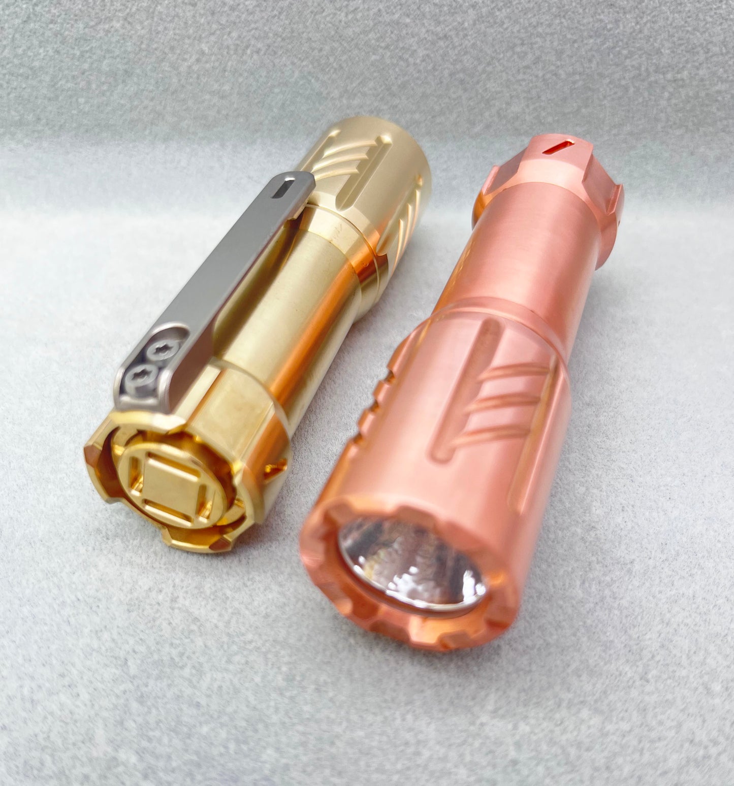 Glow Arrow 18350 Flashlight Brass/Copper With Type-C Battery