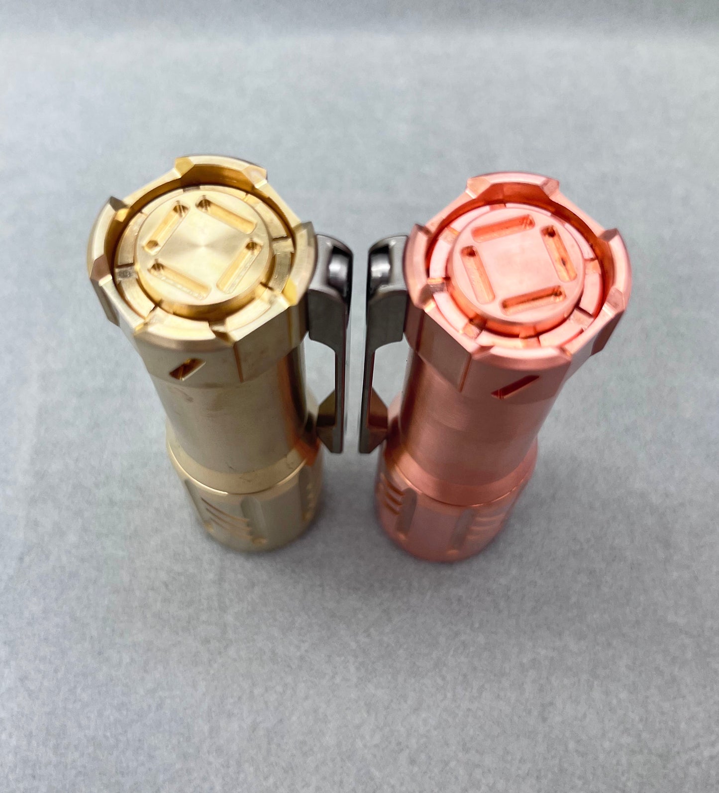 Glow Arrow 18350 Flashlight Brass/Copper With Type-C Battery
