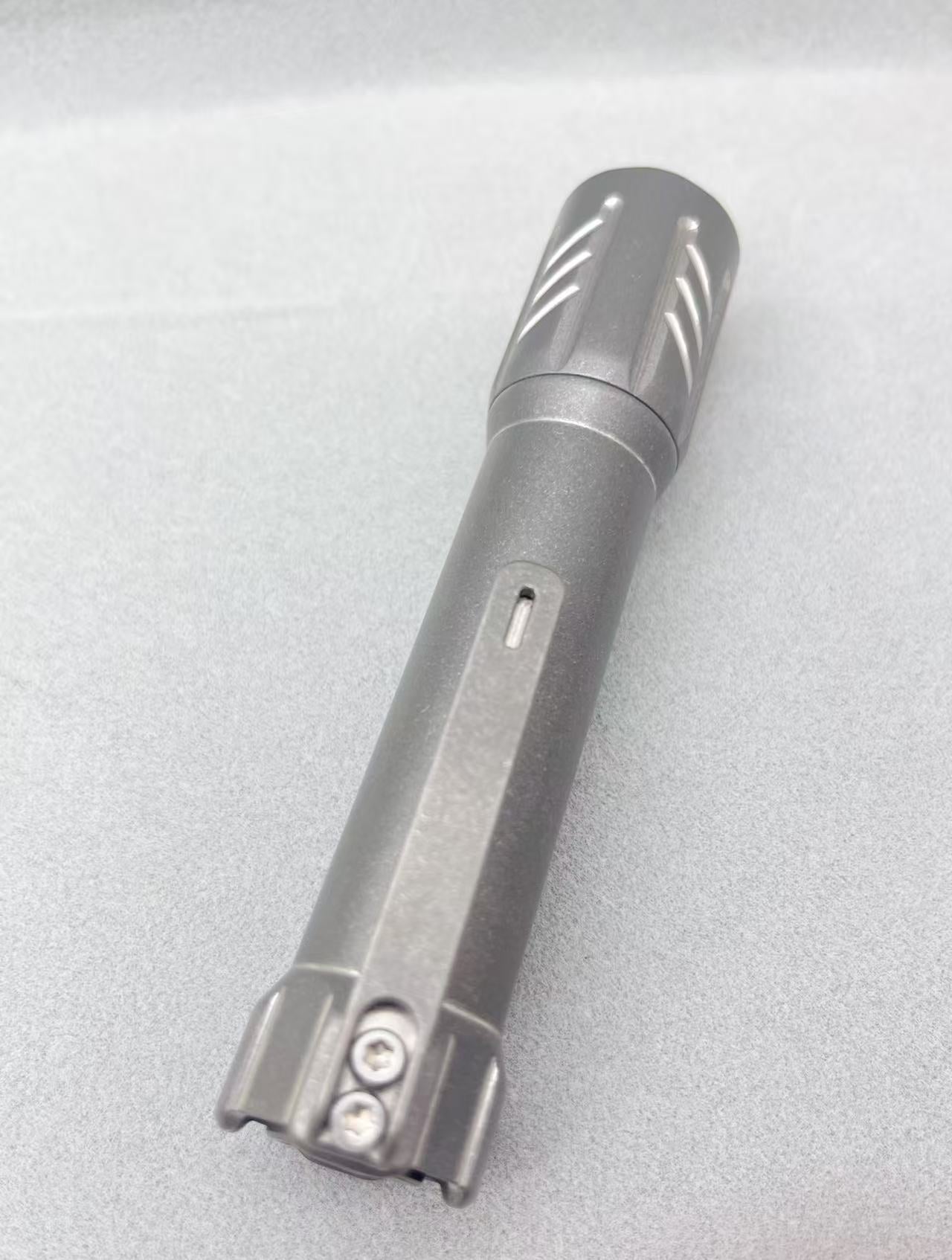 Glow Arrow-03 18650-JM Flashlight Titanium Smooth Triple Emitter Samsung 5000K / Cree XPL6500K LED With 18650 Type-C Battery