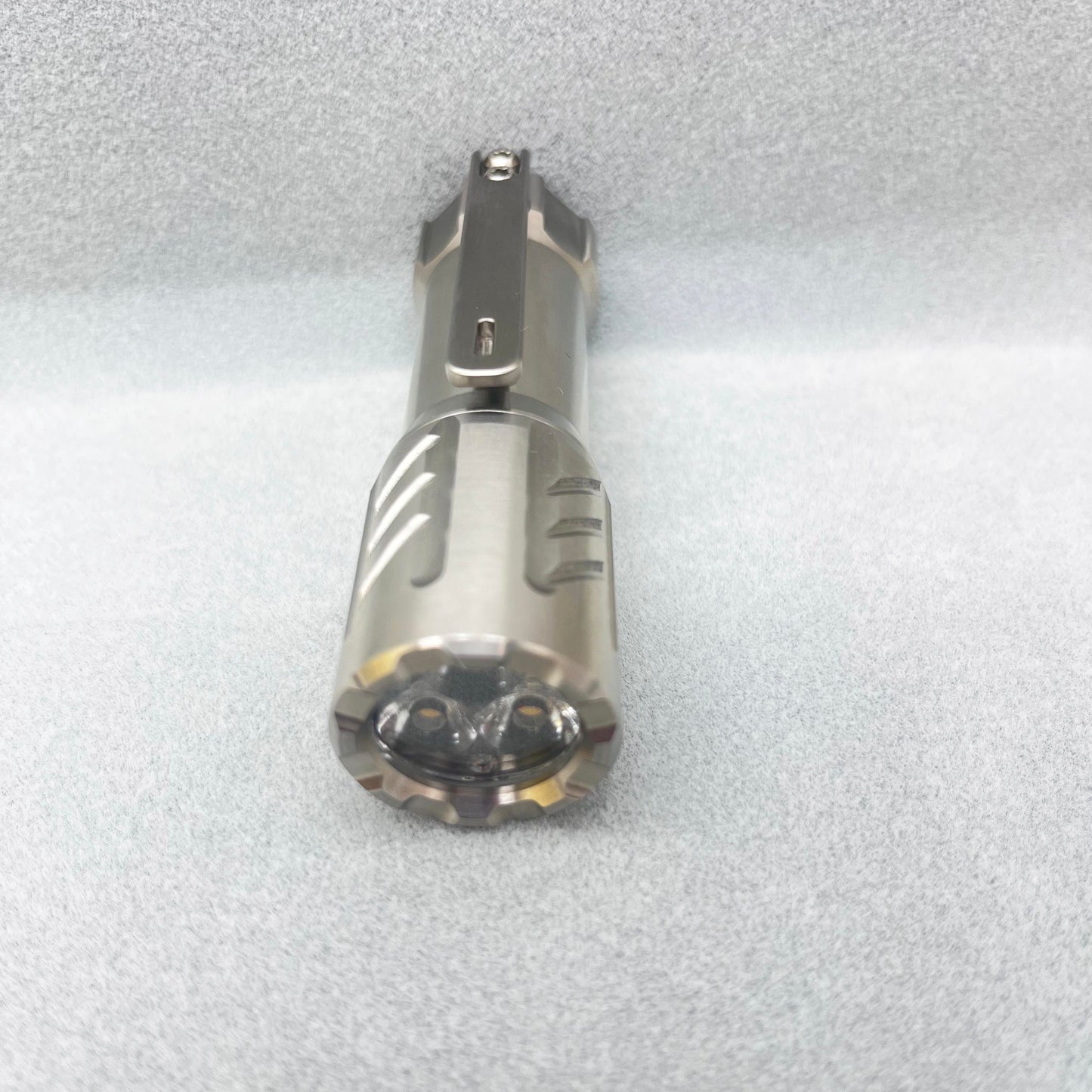 Glow Arrow 18350 Flashlight Titanium Triple Emitter Samsung 5000K/Cree XPL 6500K LED With 18350 Type-C Battery