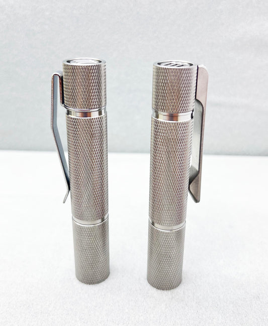 Edoluc knurly-ST 10440/AAA Titanium EDC Flashlight