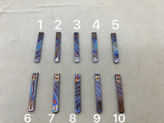 Edoluc Titanium Raw Clip mit 2 Schrauben von T8-2#-56