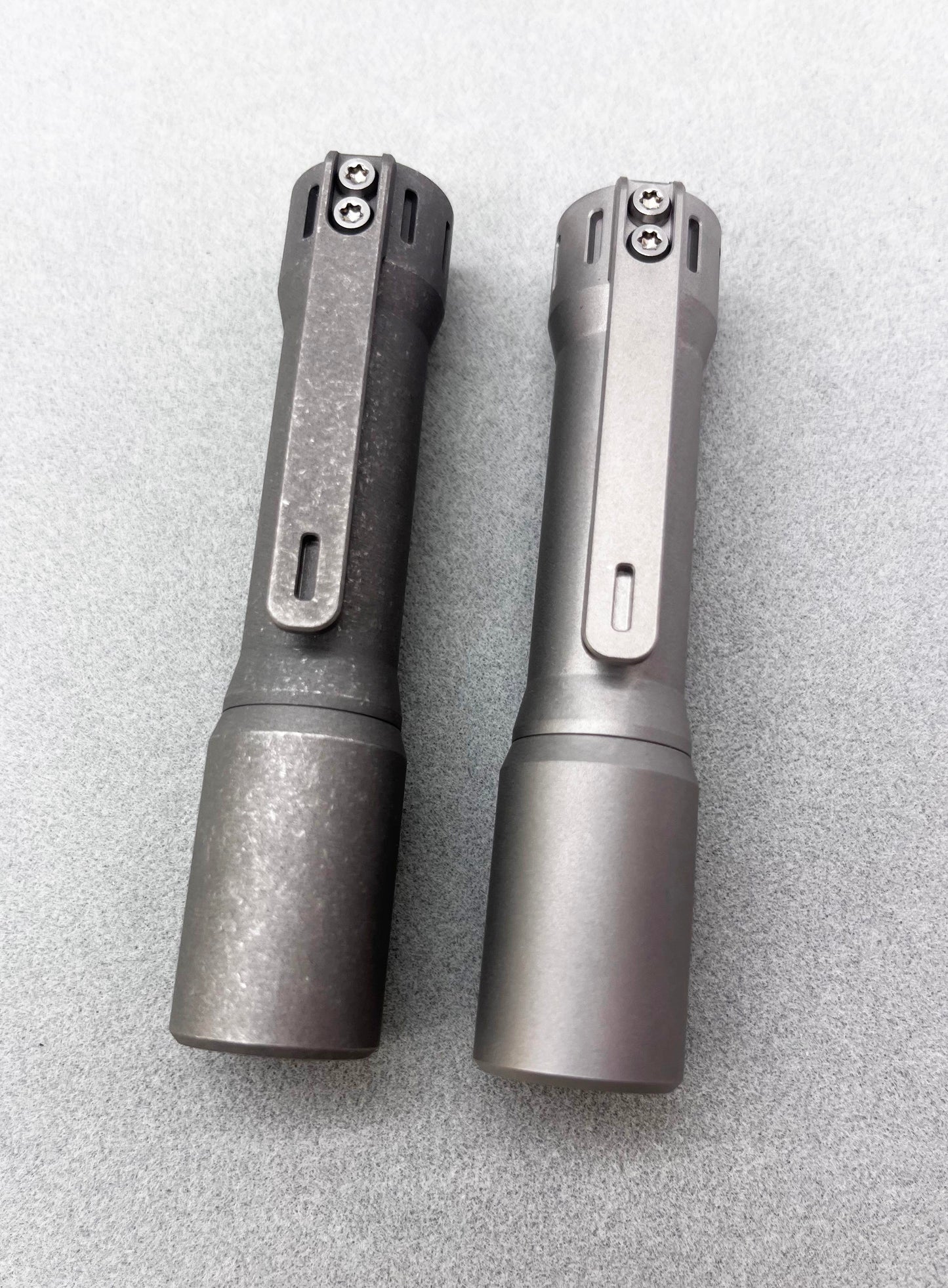 EDOLUC Glow arrow2.0 14500/AA EDC Flashlight Titanium Beadblasted/Stonewashed with Type-C Battery