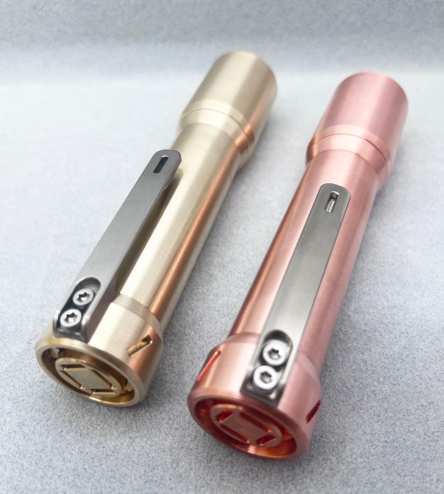 Glow Arrow Brass/Copper 18650JM Flashlight  NiChia 519A 4000K/ 5000K/ XPL 6500K LED With Type-C Battery