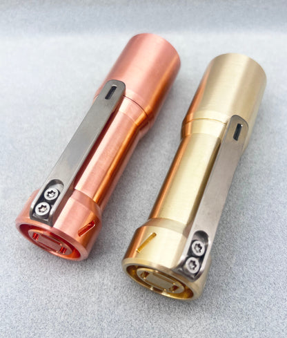 Glow Arrow Brass/Copper 18350-01JM Flashlight  NiChia 519A 4000K/ 5000K/ XPL 6500K LED With Type-C Battery
