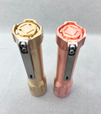 Glow Arrow 18650 Brass/Copper Flashlight  With Type-C Battery