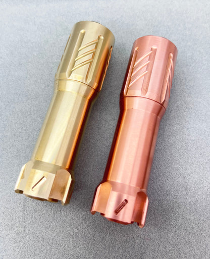 Glow Arrow 18350 Flashlight Brass/Copper With Type-C Battery