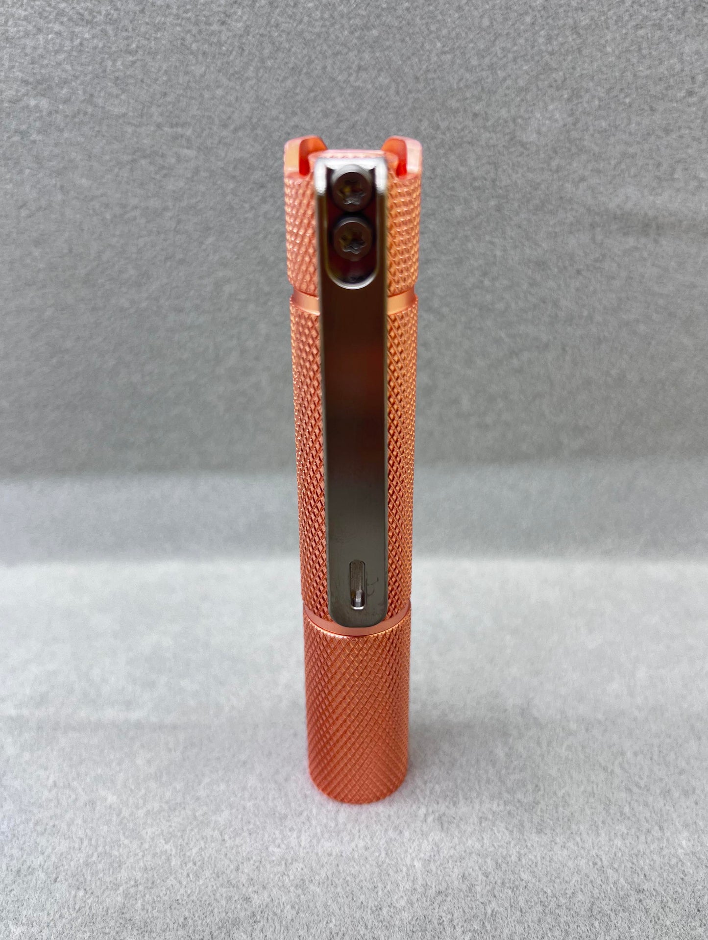 Edoluc Knurly 10440/AAA Copper Flashlight with Titanium Clip