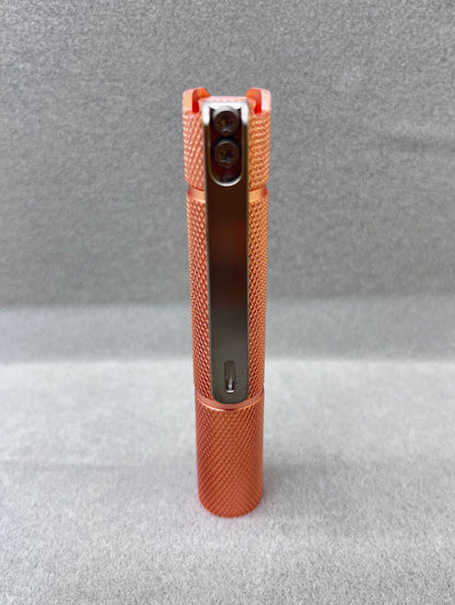 Edoluc Knurly 10440/AAA Copper Flashlight with Titanium Clip