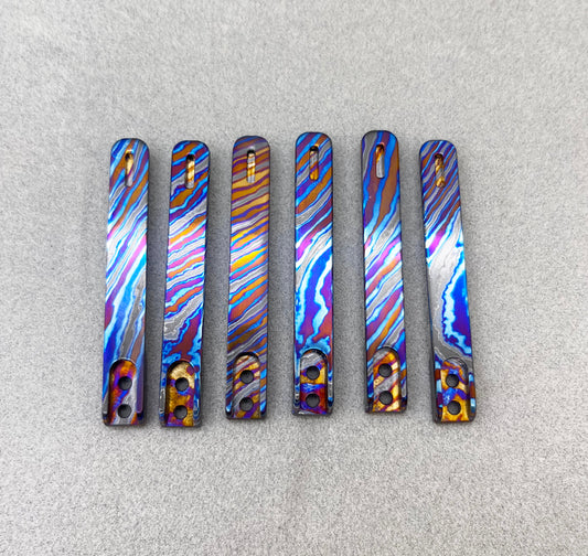 Edoluc Knruly/Loong 10440 Flashlight Zirconium Ti Clip with 2pc screws of T8- 2#-56