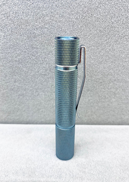 Edoluc 10440/AAA Knurly Crystal Titanium EDC Flashlight with Type C Battery