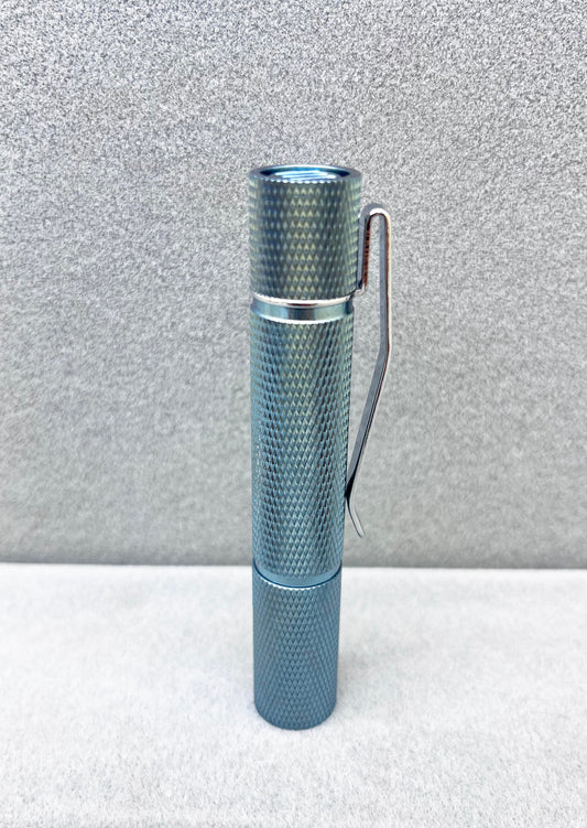 Edoluc 10440/AAA Knurly Crystal Titanium EDC Flashlight with Type C Battery