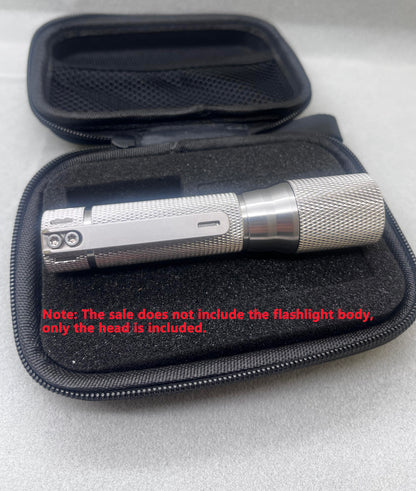 Edoluc Light All 14500/AA Titanium Thrower Flashlight Head with SFT25R-6500K LED