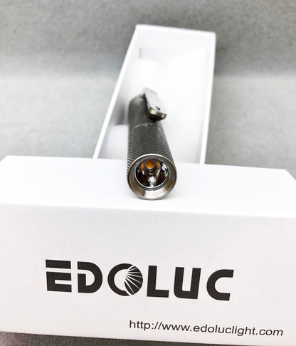 Edoluc knurly 10440/AAA Titanium Flashlight NiChia 519A 4000K,Cree XPL6500K LED with Titanium Clip
