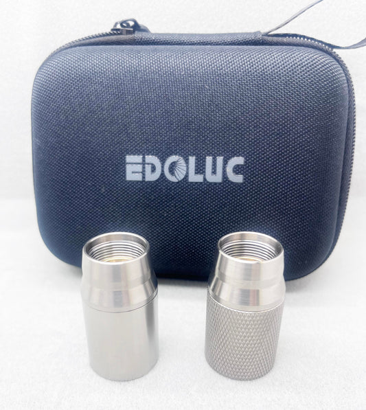 Edoluc Light Pre-Sale All 14500/AA Titanium Thrower Flashlight Head with SFT25R-6500K LED