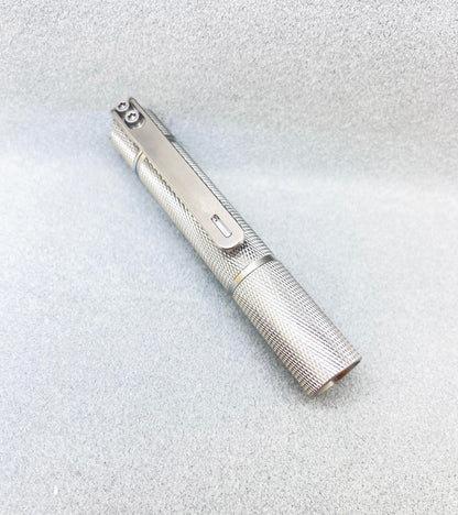 Edoluc knurly 10440/AAA Titanium Flashlight NiChia 519A 4000K,Cree XPL6500K LED with Titanium Clip