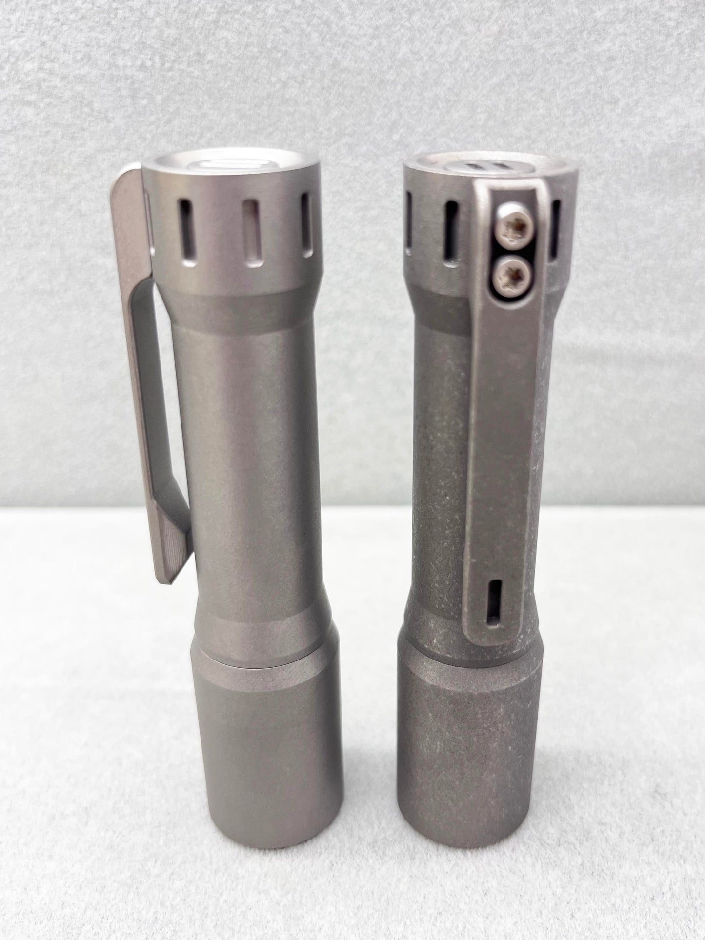 EDOLUC Glow arrow2.0 14500/AA EDC Flashlight Titanium Beadblasted/Stonewashed with Type-C Battery