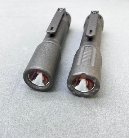 EDOLUC Glow arrow EDC Flashlight Titanium Nichia 519a 4000K R9080/Samsung5000K/XPL6500K with Type-C 14500/AA Battery