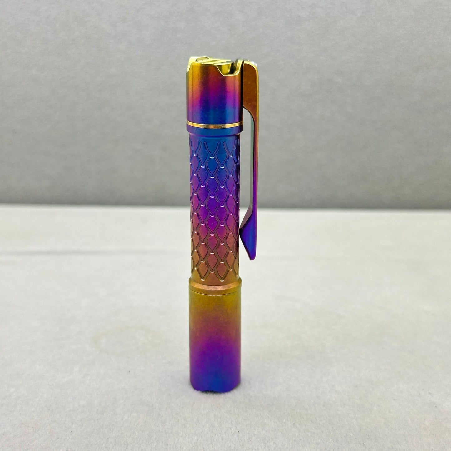 Edoluc 10440/AAA Loong-01 Crystal Titanium EDC Flashlight with Type C Battery