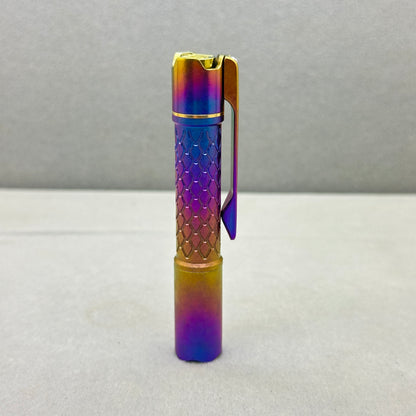 Edoluc 10440/AAA Loong-01 Crystal Titanium EDC Flashlight with Type C Battery