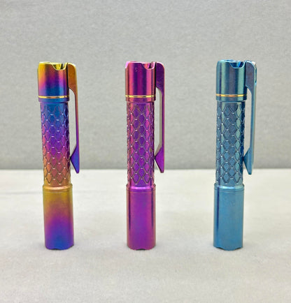 Edoluc 10440/AAA Loong-01 Crystal Titanium EDC Flashlight with Type C Battery