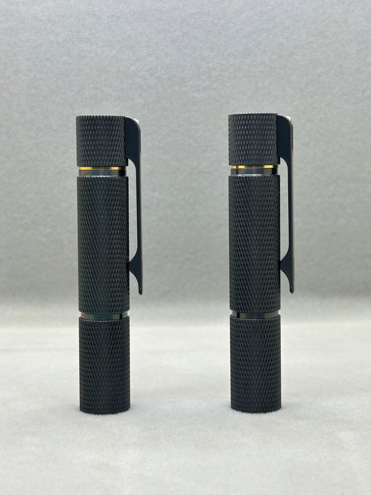 Edoluc 10440/AAA Knurly Zirconium EDC Flashlight with Type C Battery