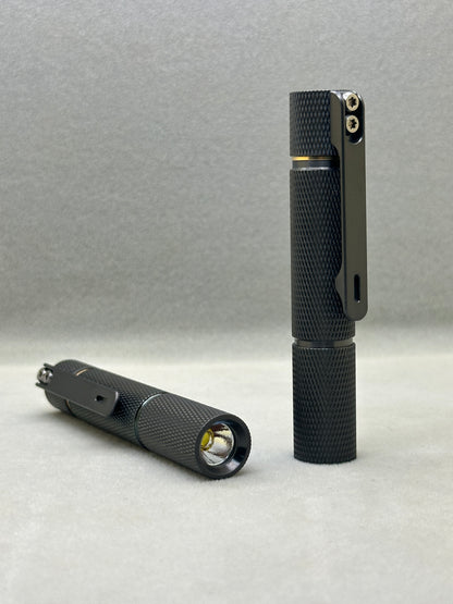 Edoluc 10440/AAA Knurly Zirconium EDC Flashlight with Type C Battery