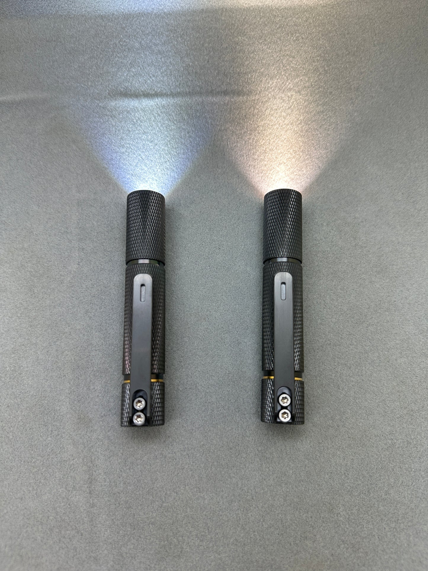 Edoluc 10440/AAA Knurly Zirconium EDC Flashlight with Type C Battery