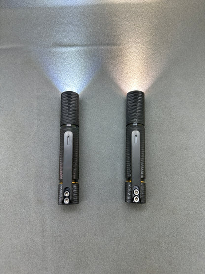 Edoluc 10440/AAA Knurly Zirconium EDC Flashlight with Type C Battery