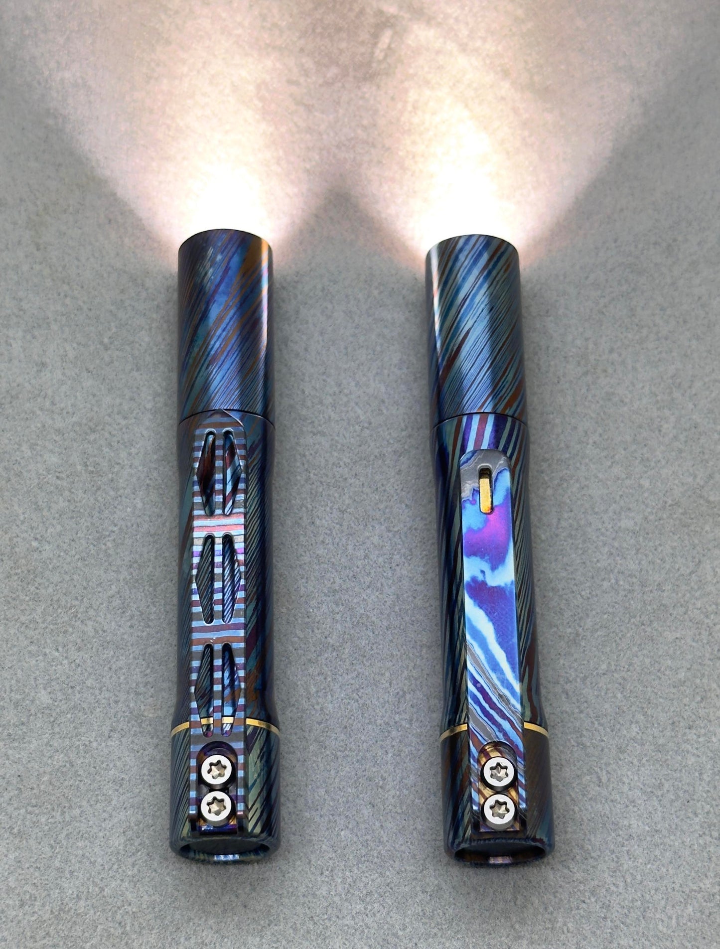 Edoluc SL-01 Smooth  10440/AAA Timascus EDC Flashlight with Type C Battery