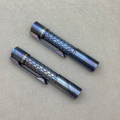 Edoluc 10440/AAA Loong-01 Timascus EDC Flashlight with Type C Battery