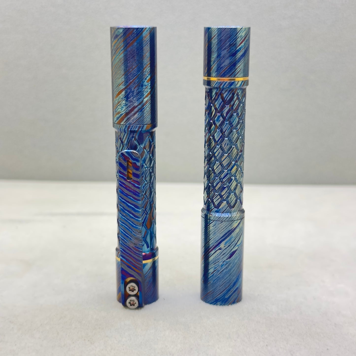 Edoluc 10440/AAA Loong-01 Timascus EDC Flashlight with Type C Battery