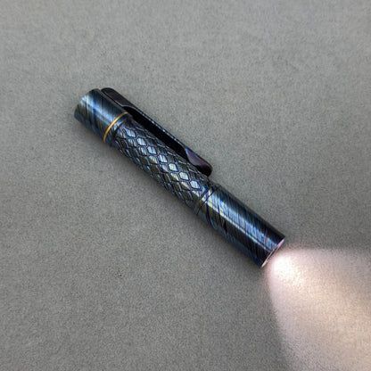 Edoluc 10440/AAA Loong-01 Timascus EDC Flashlight with Type C Battery